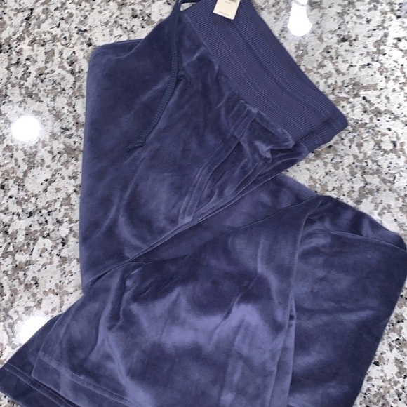 Aerie Velour High Waisted Flare Pant (Navy) - Picture 2 of 4